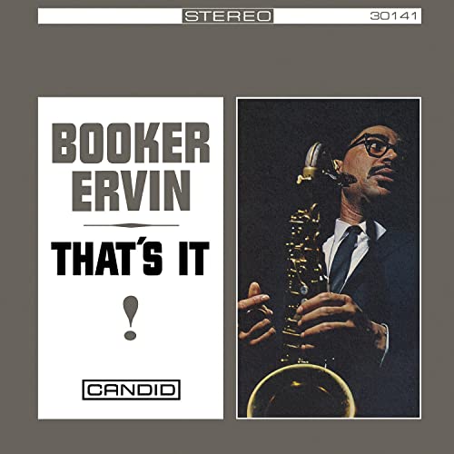 CD cover for Booker Ervin’s “That’s It” featuring a portrait of the musician.