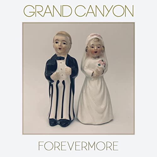 Vinyl album cover featuring a ceramic bride and groom figurine.