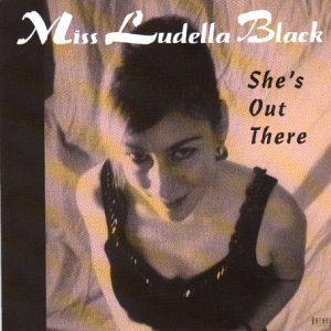 CD cover featuring a portrait of singer Ludella Black in black clothing.