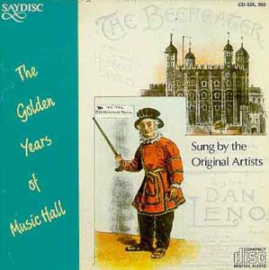 CD cover: Beefeater illustration, Tower of London, and text “The Golden Years of Music Hall.”