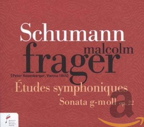 CD cover featuring text: Schumann, Frager, Etudes symphoniques, Sonata.