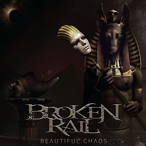 CD cover: Anubis figure with a fractured human head and bust.