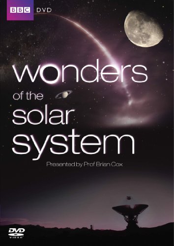 DVD cover with "Wonders of the Solar System" text, featuring planets and a satellite dish.