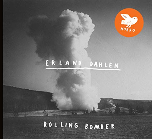 Black and white album cover with a large explosion and text.