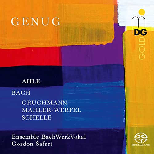 CD cover with abstract gold, red, and blue brushstrokes and text.