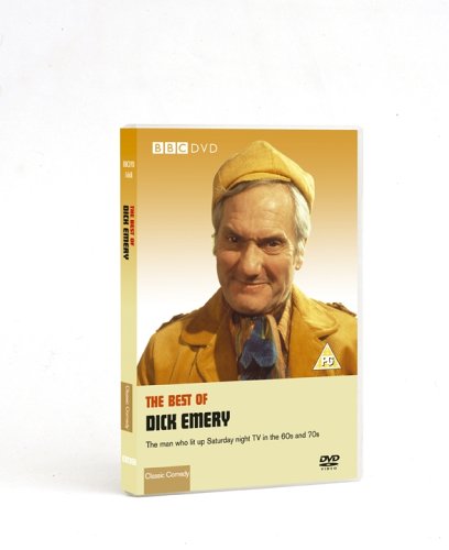 DVD case with a portrait of Dick Emery in a yellow uniform.