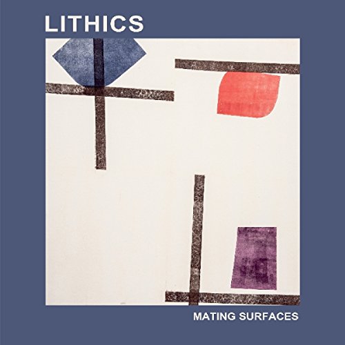 The image depicts a music album cover. #### Alt text: "Album cover with abstract geometric shapes on a blue background."