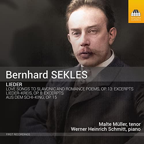 CD cover featuring a portrait of composer Bernhard Sekles and text details.