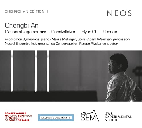 CD cover featuring a portrait of a man and abstract white lines.