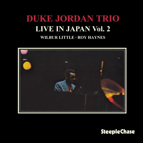 CD cover: Duke Jordan Trio, pianist in performance, black background.