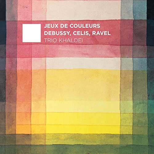 CD cover for Trio Khaldei’s “Jeux De Couleurs” with abstract watercolor design.