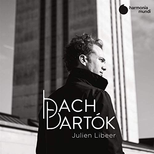CD cover featuring pianist Julien Libeer, with "Bach Bartók" text.