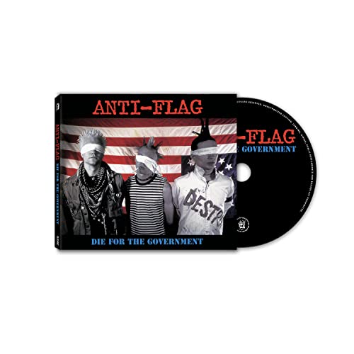 Anti-Flag "Die For The Government" CD case and disc with band image.
