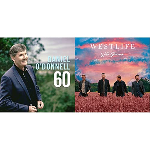 CD cover featuring Daniel O'Donnell and Westlife in a field.