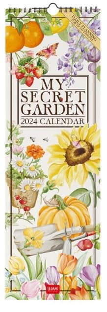 Legami - Wall Calendar 2024, 12 Months and Annual Planner 2025, Space for Notes and Notes, Number of the Week, Zodiac Signs and International Holidays, Single Cellophaning, 16x49cm