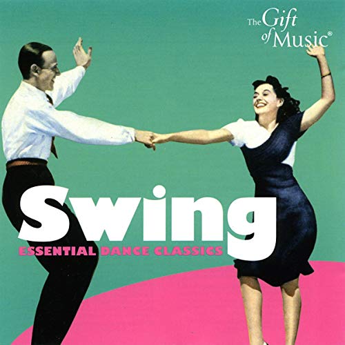 Couple dancing swing on CD cover with large white "Swing" text.