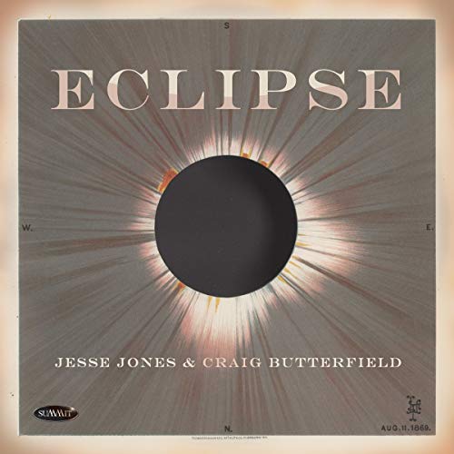 CD cover for "Eclipse" by Jesse Jones & Craig Butterfield, featuring a solar eclipse.