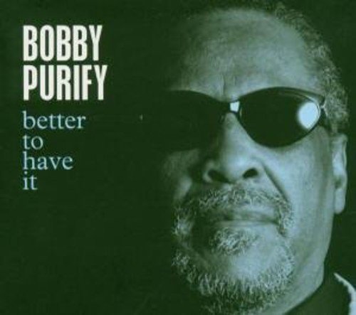 Bobby Purify's album cover featuring a man with sunglasses against a black background.