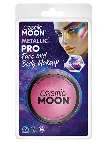 Smiffys Cosmic Moon Metallic Pro Face Paint Cake Pots, Pin