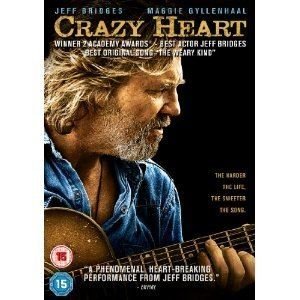 DVD cover for “Crazy Heart” featuring Jeff Bridges with a guitar.