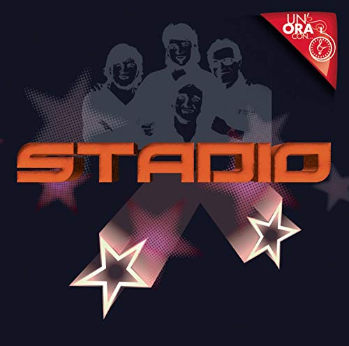 CD cover for “Un'ora Con” featuring the band Stadio and stars.
