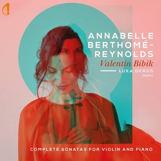 CD cover featuring violinist Annabelle Berthome-Reynolds and pianist Valentin Bibik.