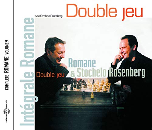 CD cover featuring two men and a chessboard, titled "Double Jeu".