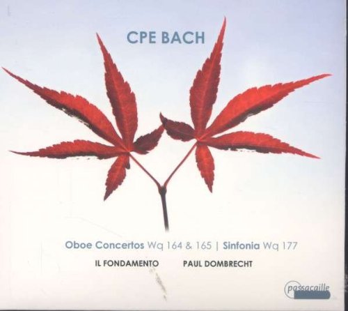 CD cover with red maple leaves and text: “CPE Bach - Oboe Concertos”.