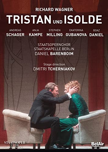 DVD cover for Wagner’s *Tristan und Isolde* opera, featuring performers.