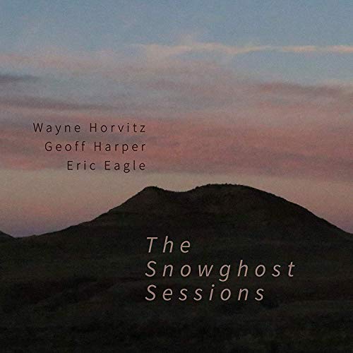 CD cover with a silhouetted mountain under a pink and purple sky.
