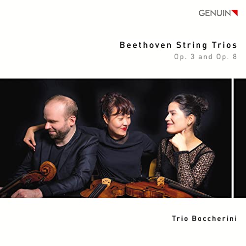 CD cover featuring Trio Boccherini, three musicians with string instruments.
