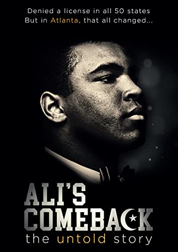DVD cover featuring a black and white portrait of boxer Muhammad Ali.
