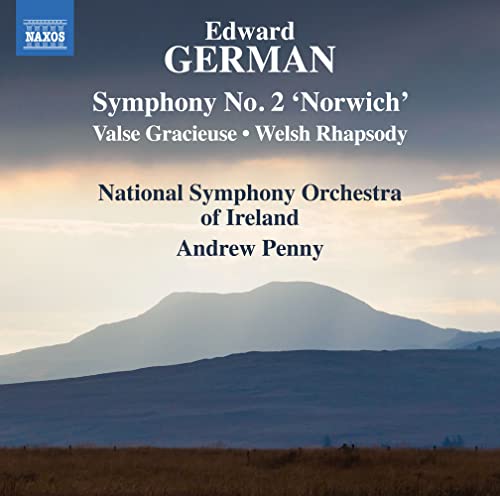 CD cover for German’s Symphony No. 2, featuring a landscape image.