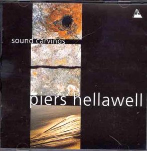 CD cover for "Sound Carvings" by Piers Hellawell, abstract textures.