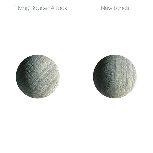 CD cover for Flying Saucer Attack’s “New Lands” with two circular textures.