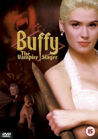 Buffy the Vampire Slayer DVD cover featuring a blonde woman with a stake.