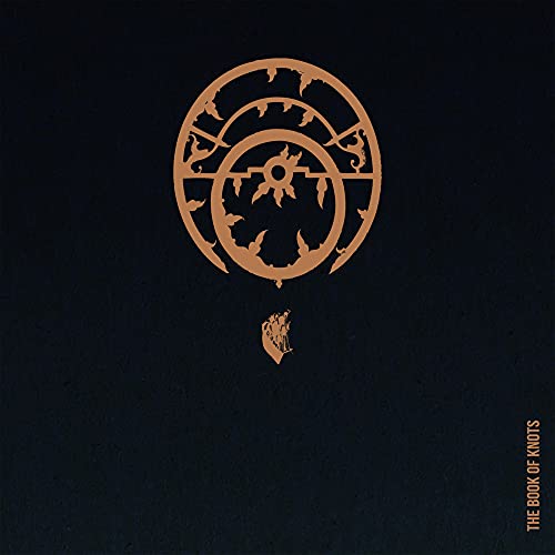 Dark album cover with an ornate, circular, golden-brown design and text.