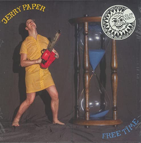 Album cover for Jerry Paper’s “Free Time” featuring surreal imagery.