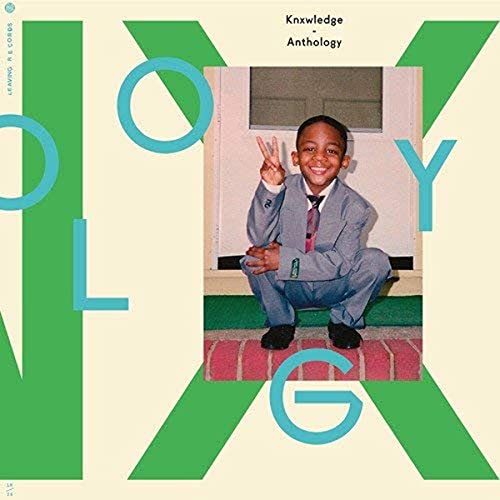 Album cover for Knxwledge’s “Anthology” featuring a young boy posing.