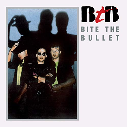CD cover for “Bite The Bullet” featuring a shadowy band portrait.