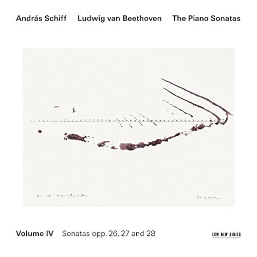 "CD cover with abstract hand drawing on white background, text 'András Schiff' and 'Beethoven'."