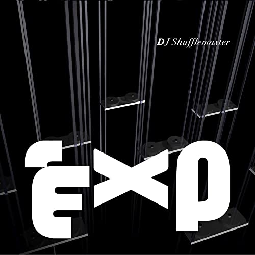 Vinyl record cover for “DJ Shufflemaster - EXP” with abstract white design.