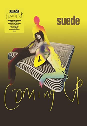 Suede “Coming Up” 25th Anniversary CD cover with a reclining figure.