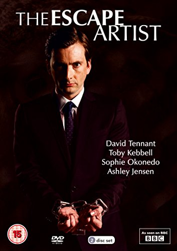 DVD cover for The Escape Artist featuring a man in a suit with handcuffs.