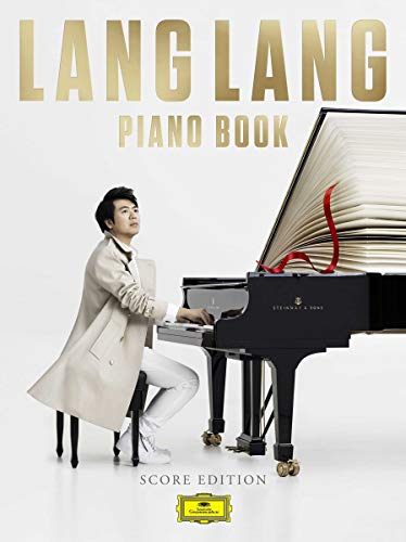 Lang Lang Piano Book cover with pianist at a grand piano.