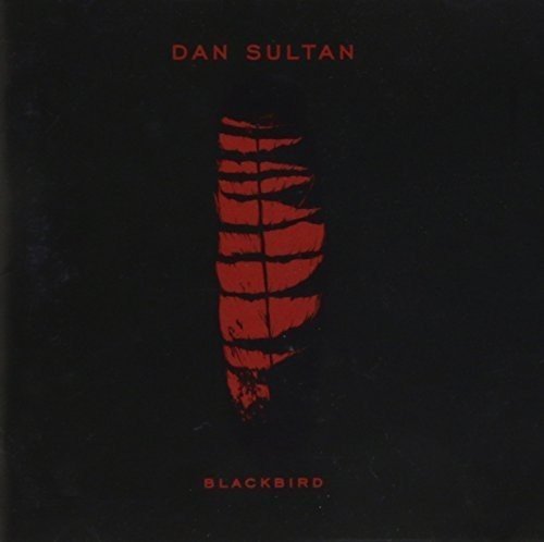 Dan Sultan's "Blackbird" CD cover: red feather shape on black background.