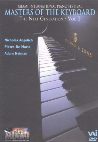 "Masters of the Keyboard DVD cover featuring piano keys and artist names."
