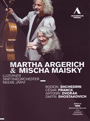 DVD cover featuring Martha Argerich and Mischa Maisky, classical musicians, against a black background.