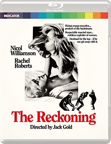 Blu-ray cover for "The Reckoning" featuring a woman and a fallen man.