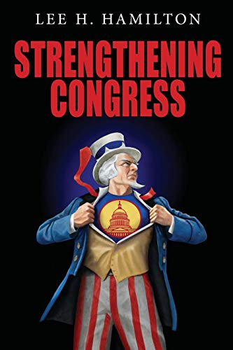 "Book cover with Uncle Sam revealing the US Capitol building on his shirt."